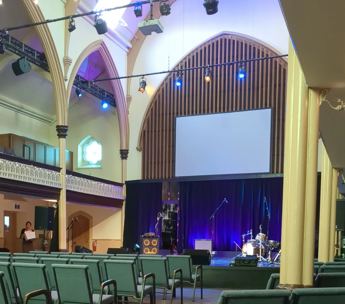 Live band performing on stage